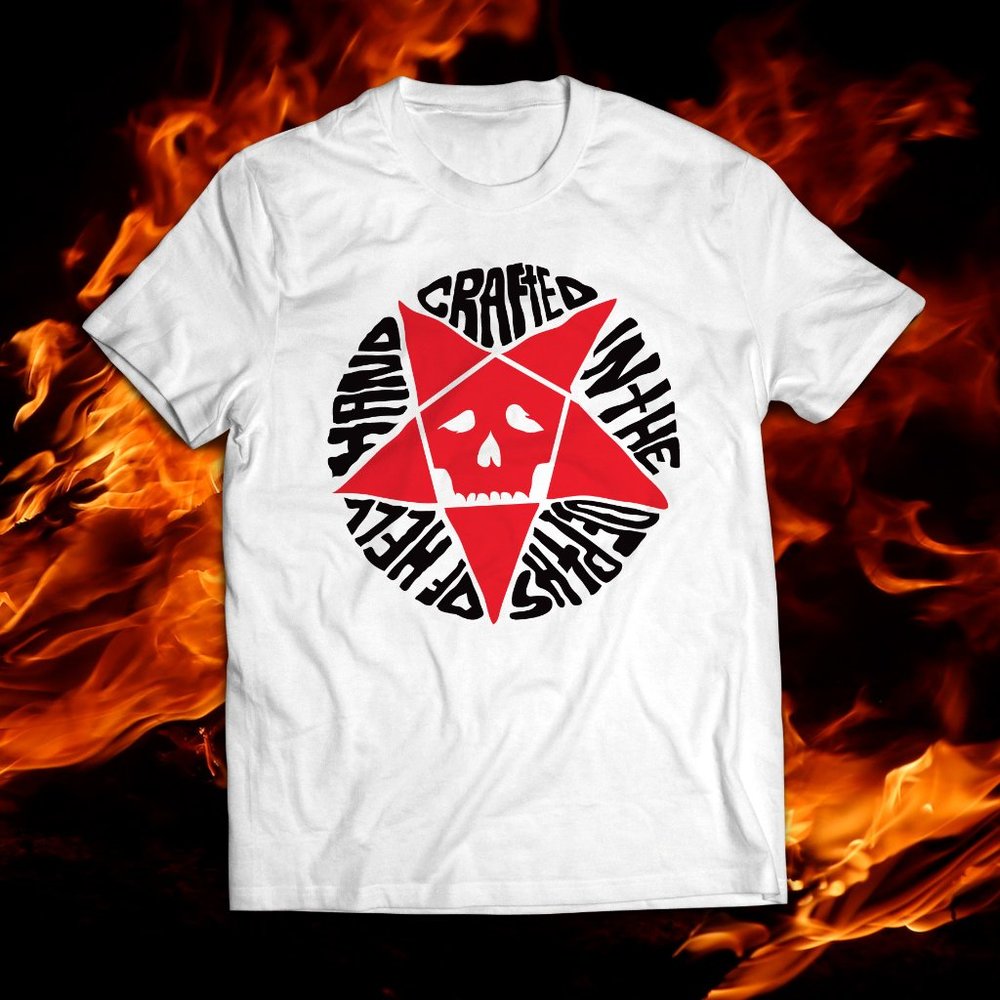 Made In The Depths Of Hell Evil Cult Goth Tee
